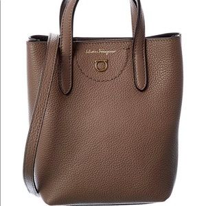 Salvatore Ferragamo Gancini Mini Leather Tote